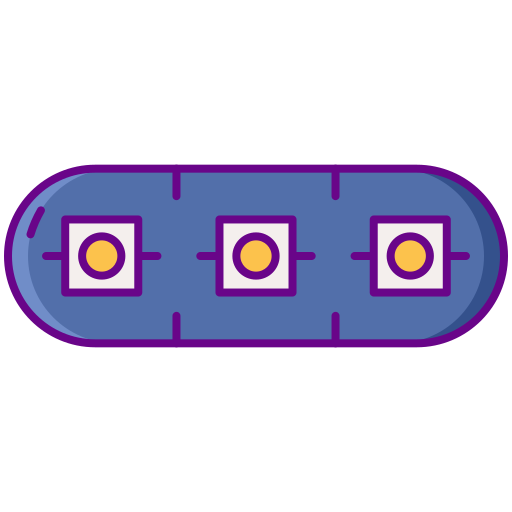 Led strip Flaticons Lineal Color icon