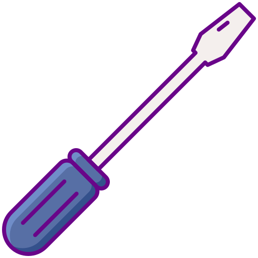 Screwdriver Flaticons Lineal Color icon