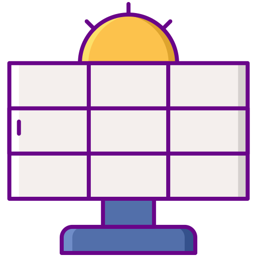 Solar panel Flaticons Lineal Color icon