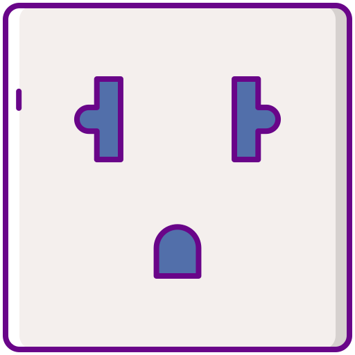 Telephone socket Flaticons Lineal Color icon