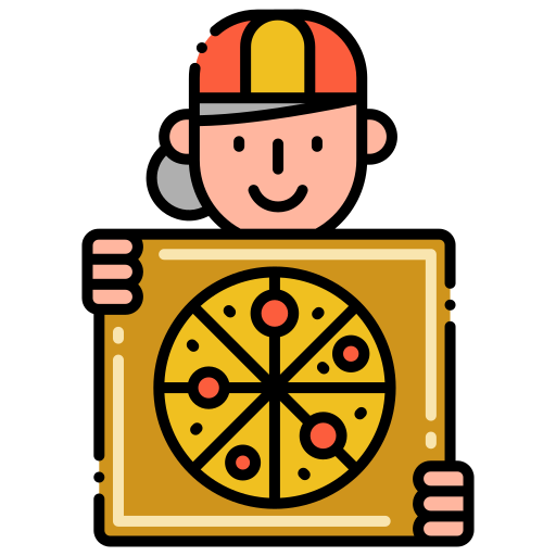 Delivery woman Flaticons Lineal Color icon
