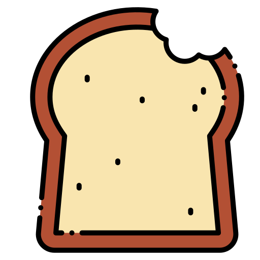 Хлеб Flaticons Lineal Color иконка