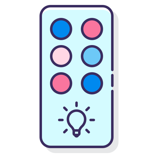 kontroler światła Flaticons Lineal Color ikona