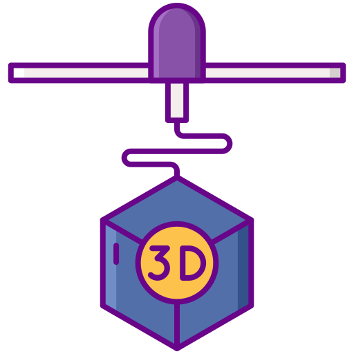 3d printing Flaticons Lineal Color icon