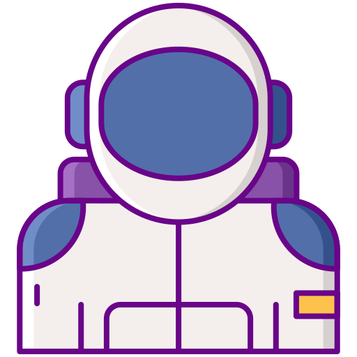 Astronaut Flaticons Lineal Color icon