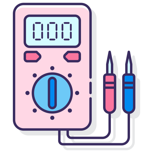 multimeter Flaticons Lineal Color icoon