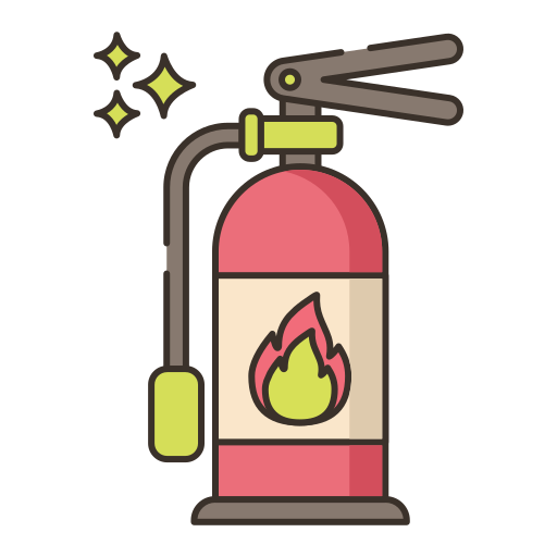 extintor de incendios Flaticons Lineal Color icono