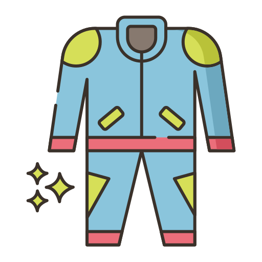 traje de carrera Flaticons Lineal Color icono