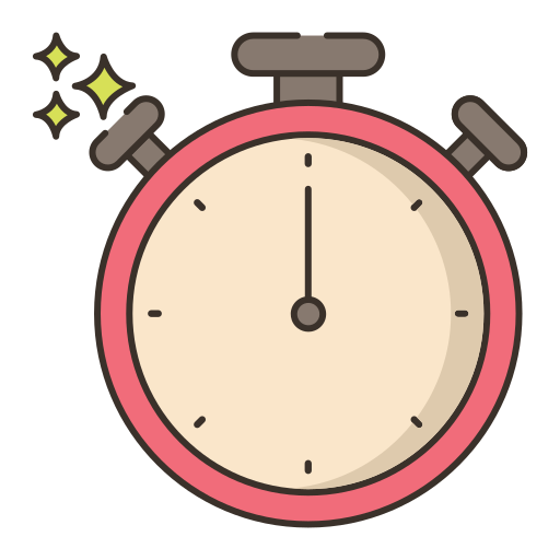 cronometro Flaticons Lineal Color icona