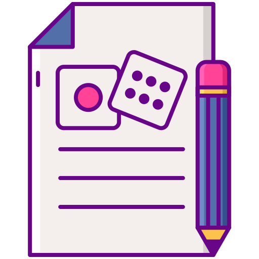 Pen and paper Flaticons Lineal Color icon