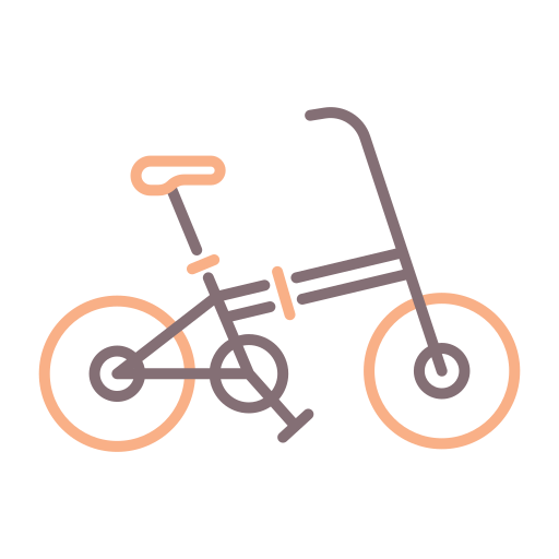 bicicletta Flaticons Lineal Color icona