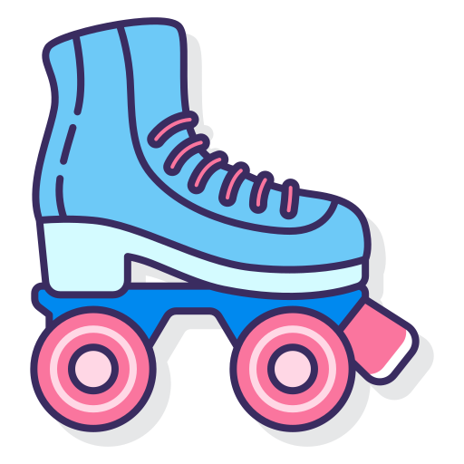 patin à roulettes Flaticons Lineal Color Icône