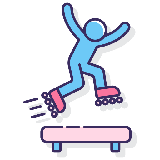 rollerblade Flaticons Lineal Color icon