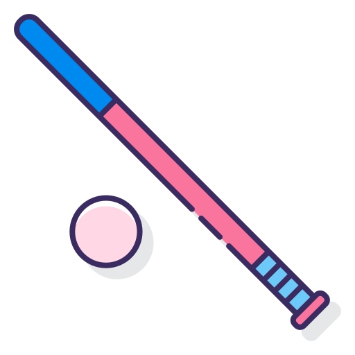 béisbol Flaticons Lineal Color icono