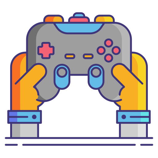 Joystick Flaticons Lineal Color icon