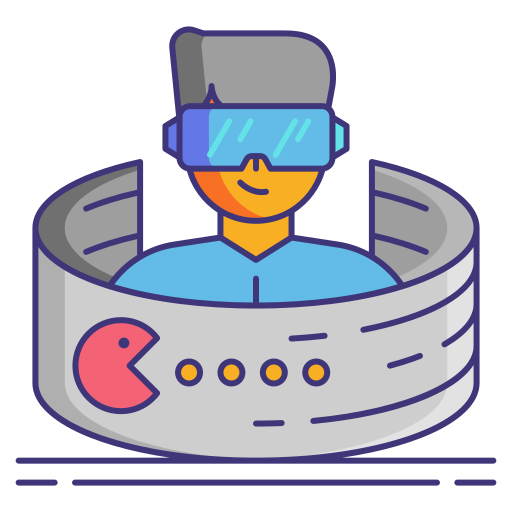 vr-spiel Flaticons Lineal Color icon