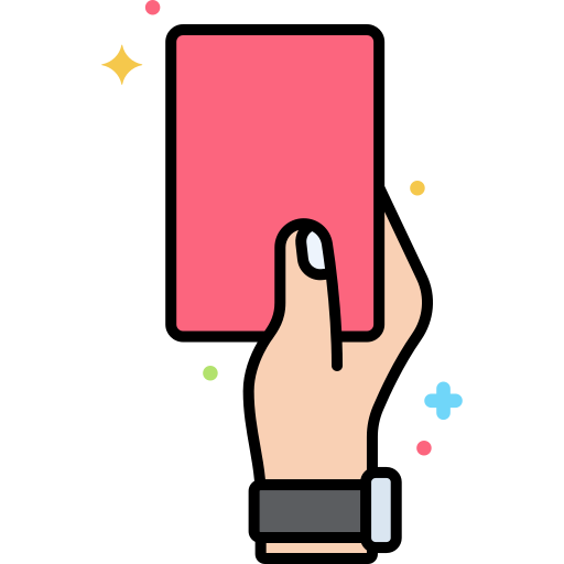 Red card Flaticons Lineal Color icon