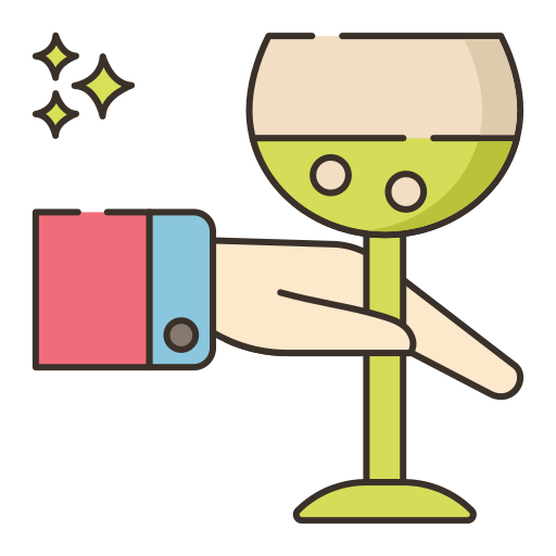 weinprobe Flaticons Lineal Color icon