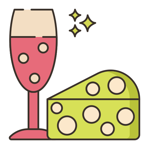 チーズ Flaticons Lineal Color icon