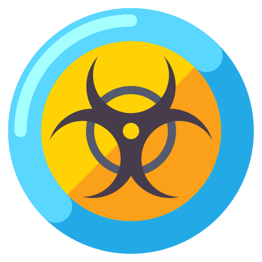 Biohazard sign Flaticons Flat icon