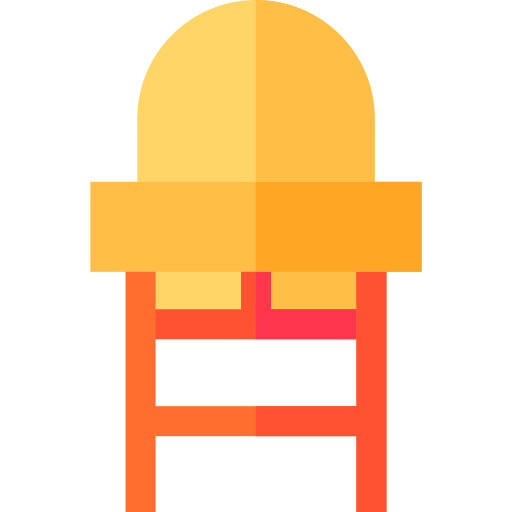 baby stoel Basic Straight Flat icoon