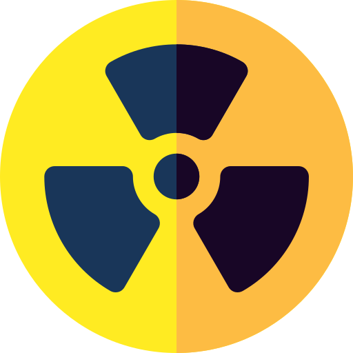 radioattivo Basic Rounded Flat icona