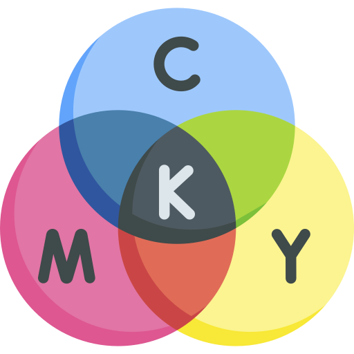 cmyk Special Flat icoon