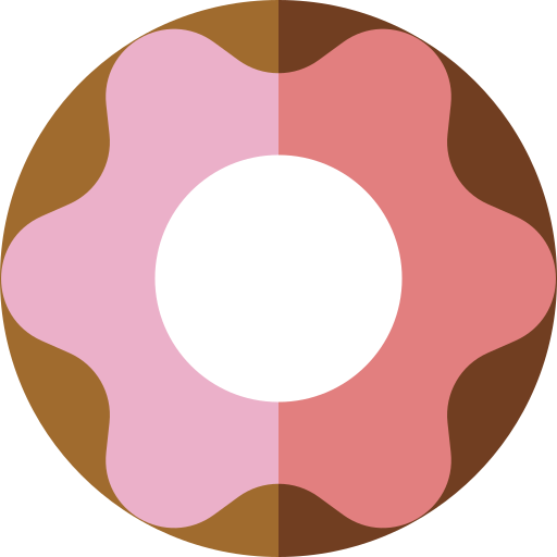 donut Basic Straight Flat Icône
