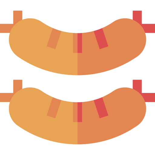 Колбасные изделия Basic Straight Flat иконка