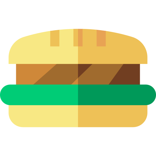 sandwich Basic Straight Flat icoon