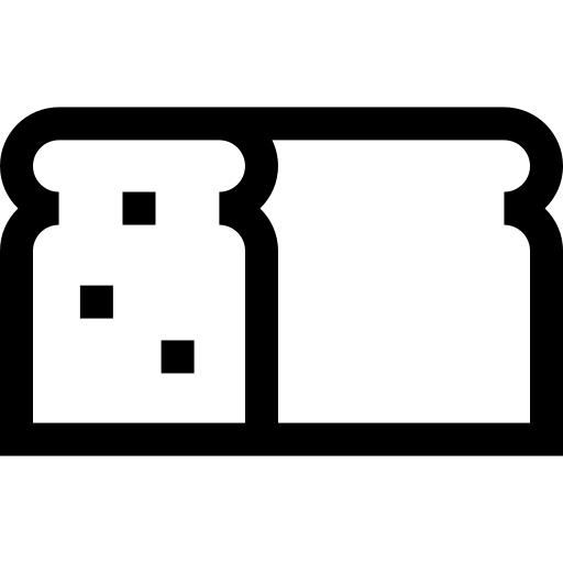 tostada Basic Straight Lineal icono