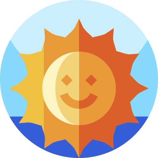 太陽 Geometric Flat Circular Flat icon