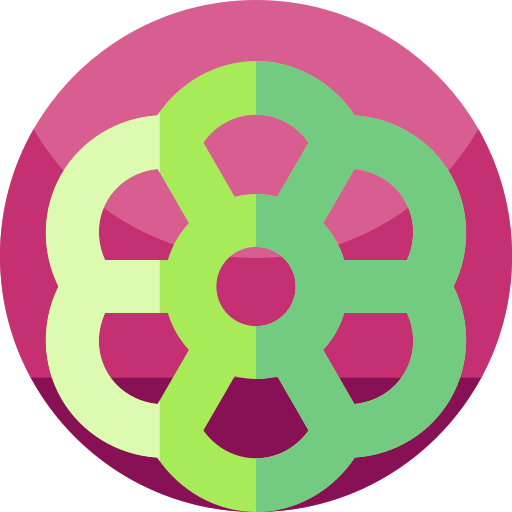 bloem van het leven Geometric Flat Circular Flat icoon