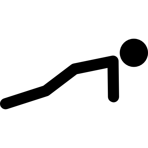 stickman-variant die push-ups doet  icoon
