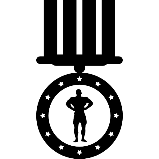 variante de medalha de fisiculturismo  Ícone