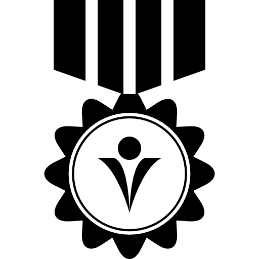medaillenvariante mit symbol  icon