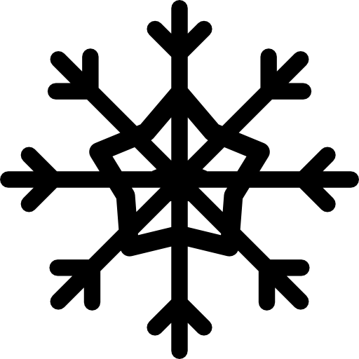 Snowflake crystal shape  icon