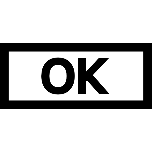 Ok button  icon