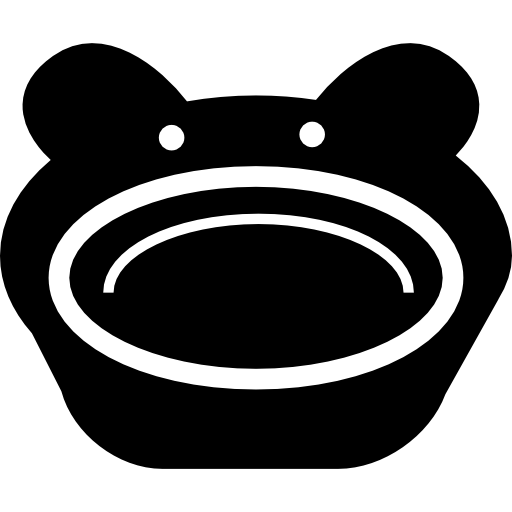 Baby animal shaped plate  icon