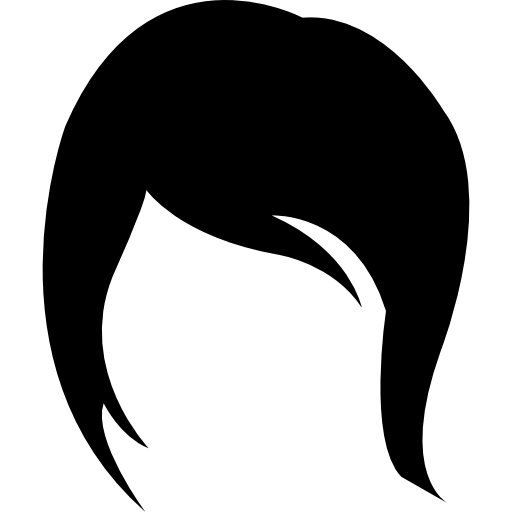 variante de estilo de pelo corto femenino  icono