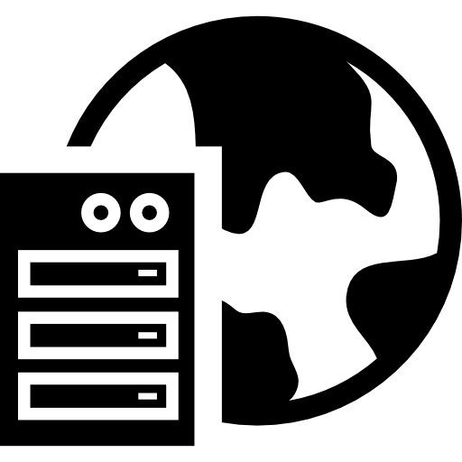 сервер с землей  иконка