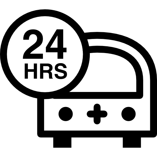 ambulancia de emergencia 24 horas  icono