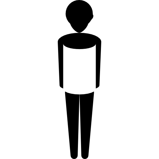 Human with towel wrapped around body  icon