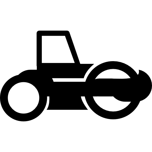tractor de rodillos de carretera  icono