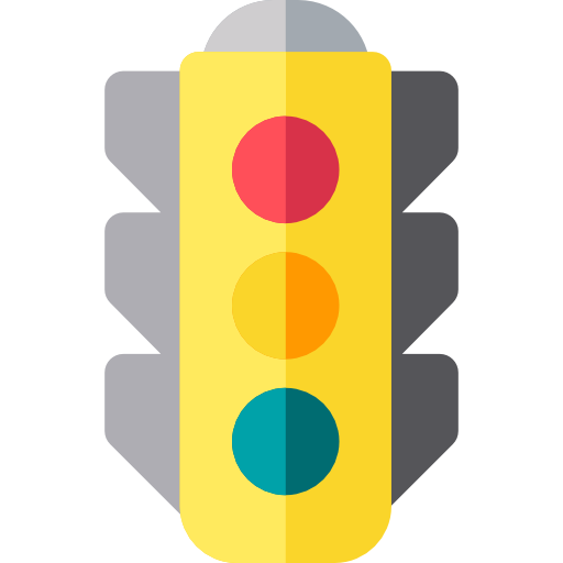 Traffic light Basic Rounded Flat icon