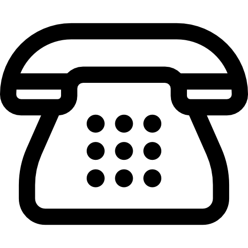 telefono Basic Rounded Lineal icona