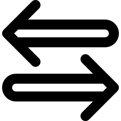 교환 Basic Rounded Lineal icon