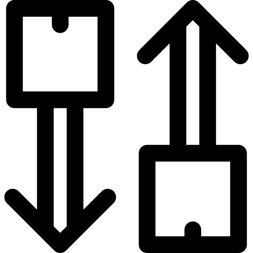 przenosić Basic Rounded Lineal ikona