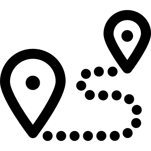 ruta Basic Rounded Lineal icono