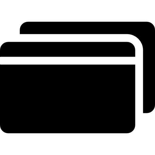 tarjeta de crédito Basic Rounded Filled icono